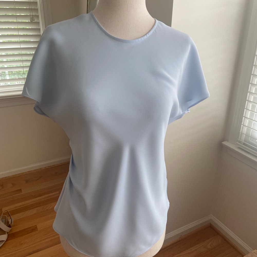 Aritzia Soft Sky Blue Short Sleeve Top